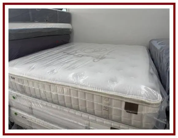 California King Koil Natural Collection Eurotop Mattress & Boxes Bed