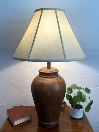 Vintage Resin Ginger Jar Table Lamp