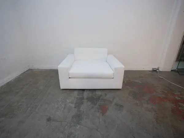 White Linen Like Arm Chair $699.00 54 W x 43 D x 30 HWhite Linen Li