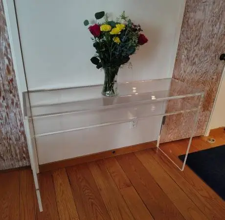 Ballard Designs Transparent Side Table