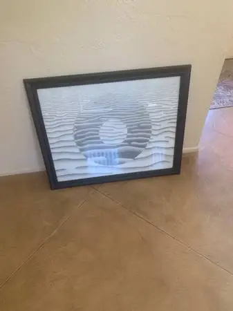 Pencil Abstract Art Original Framed