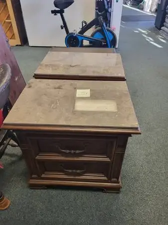 Pair of 2-Drawer End Tables