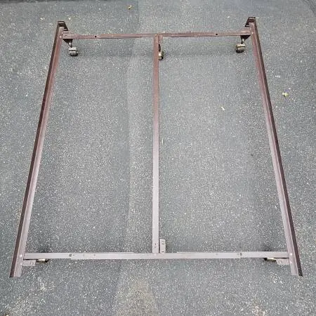 Queen or KING Adjustable Metal Bed Frame Standard Foldable Collapsible