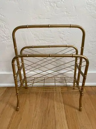 Vintage Metal Magazine Holder