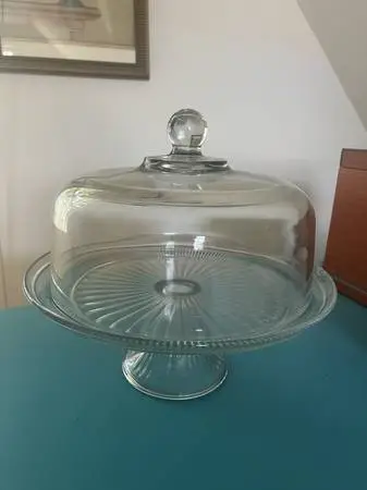 Vintage Glass Cake Stand