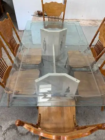 Dining table with chairs
