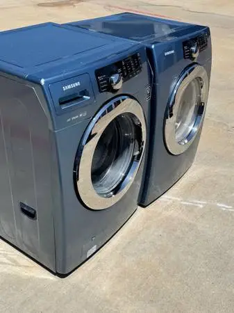 Blue color Front load Samsung Washer and dryer electric