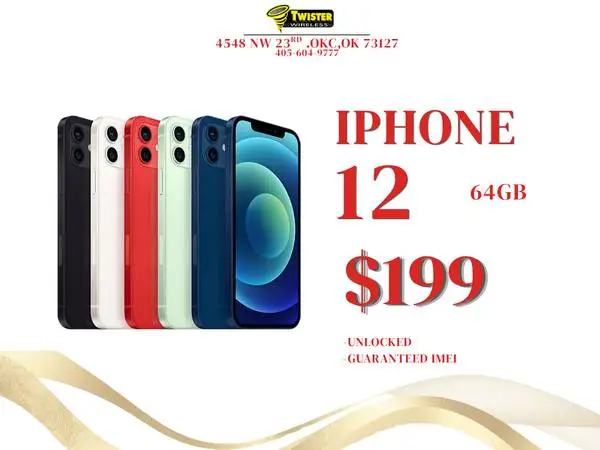 iPhone 12 64GB - Unlocked - Twister Wireless OKC