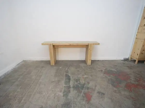 Four Hands Perot Console Table Light Blonde Pine