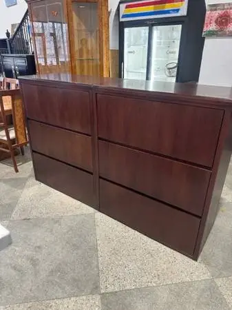 3Dr 38Wx20Dx46H lateral wood file cabinet by Inwood Office Furnitur