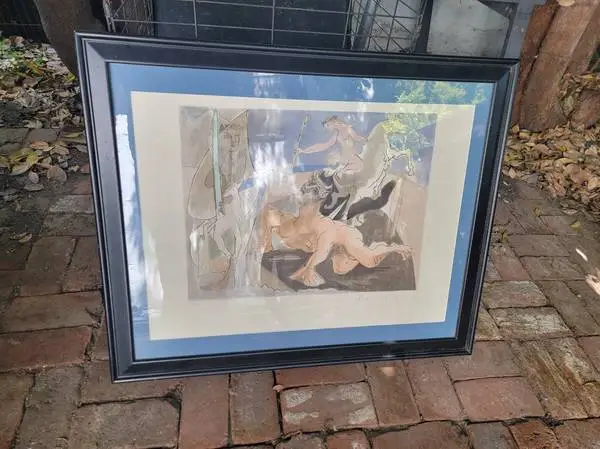 Pablo Picasso Minotaur Lithograph Estate Signed Numbered Framed Art