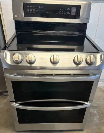 LG Double Oven Stainless Steel Electric Stove 30” Width