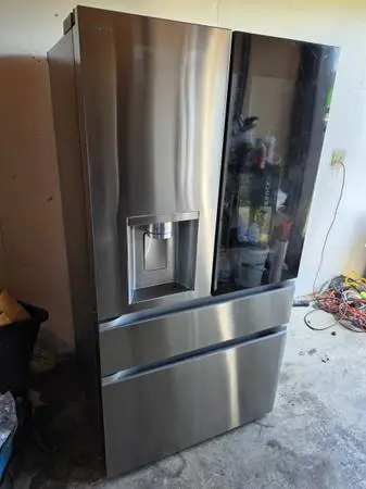 Thinq Lg stainless steel instaview refrigerator ice plus