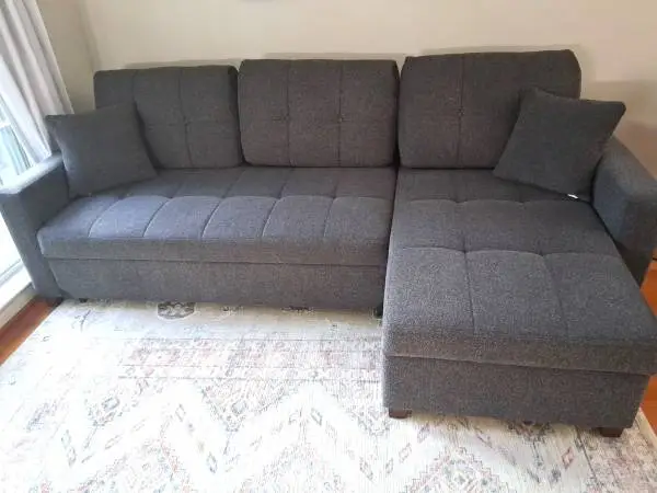 Lounger Sofa Bed with Built-In Storage