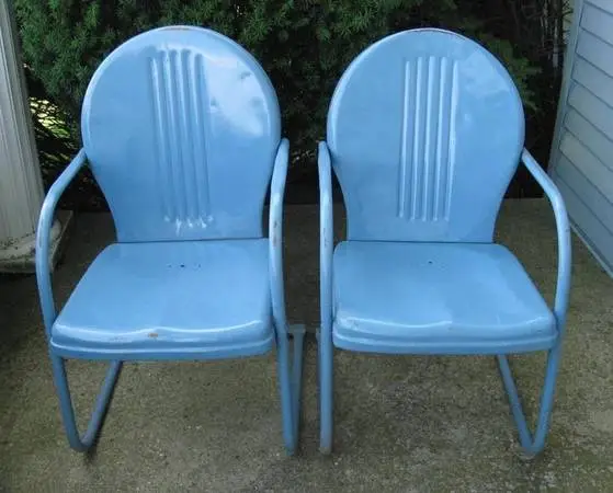 Vintage Metal Lawn Chairs