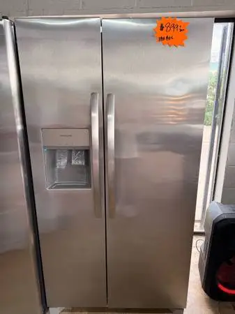 Open Box Gray Frigidaire Refrigerator