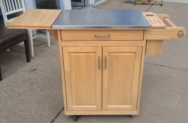 Solid Maple Kitchen Island / Microware Cart
