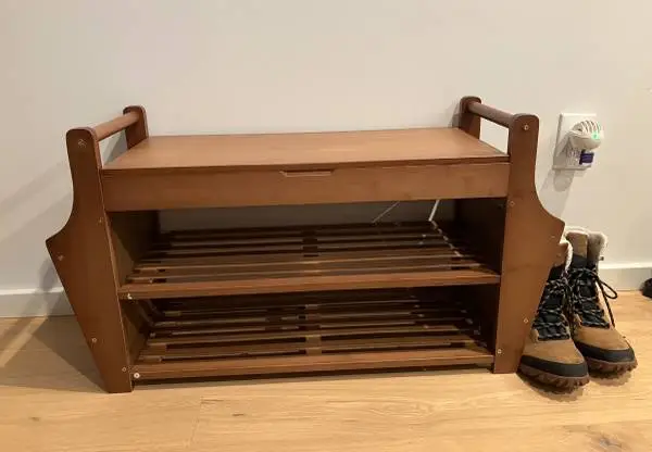 Shoe storage bench
