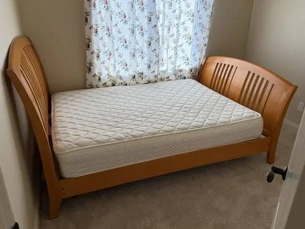 Beautiful solid wood Queen-size bed