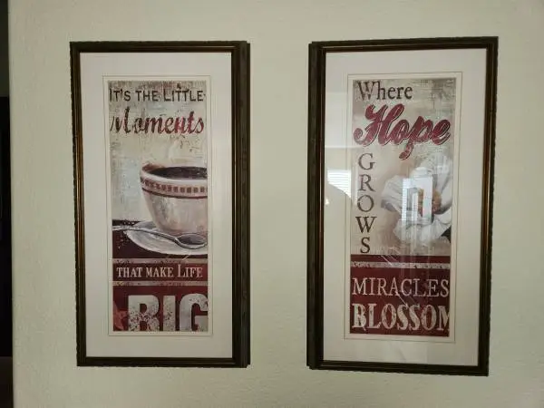 Picture frame wall art