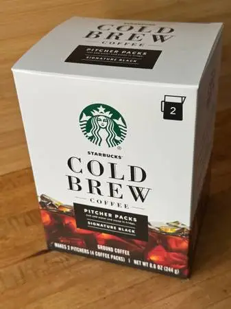 Starbucks Cold Brew PITCHER PACKS sealed retail box! 4 pks per box