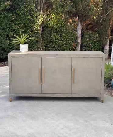 Restoration Hardware RH Graydon Shagreen Sideboard Credenza TV Stand
