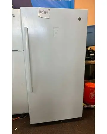 GE Upright Freezer – White
