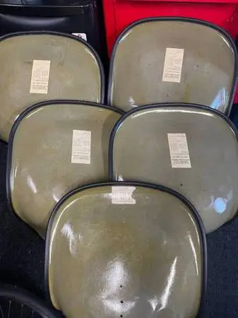 5 Restored Vintage Herman Miller Eames Fiberglass Chairs + SKP Mounts