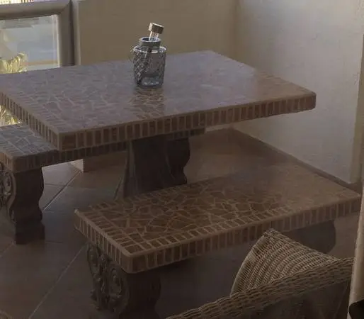 Concrete Table & Benches