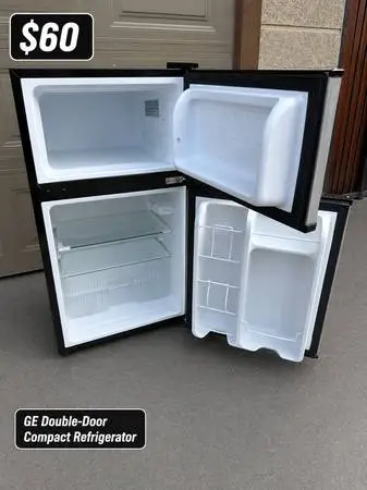 GE Double-Door Compact Refrigerator