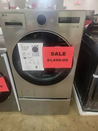 LG 5.0 Cu Ft HE Smart Mega Capacity All in One Electric Washer Dryer Combo with