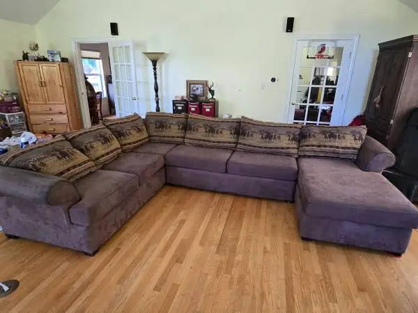 Large rustic sectional