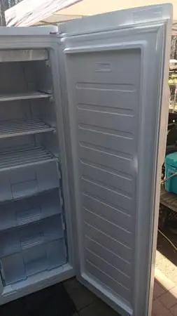 Upright freezer.