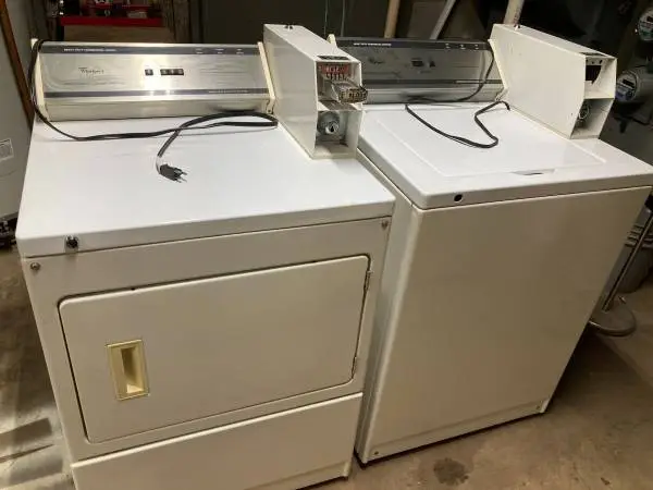 Whirlpool heavy duty washer and dryer coin operated