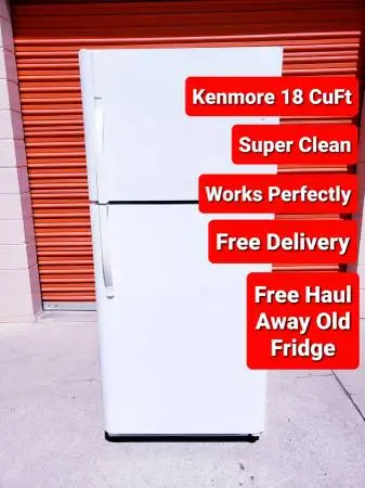 Free Delivery Super Clean Works Perfectly Top Freezer Refrigerator