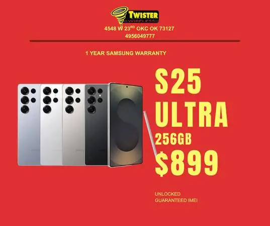 Samsung Galaxy S25 Ultra 256GB — Only $899 | Unlocked for Any Carrier | Twiste