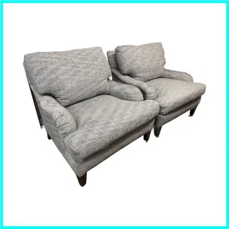 Crate & Barrel Essex Armchairs, Pair