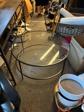 Modern Round Glass Coffee Table