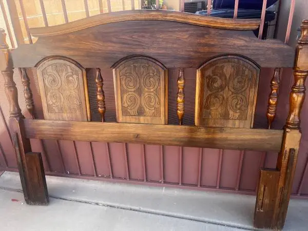Wooden headboard