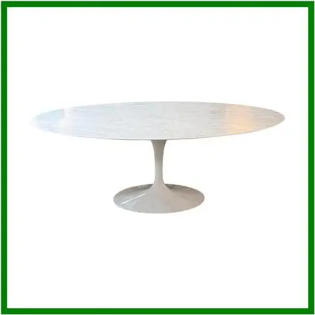Knoll Saarinen Dining Table, Carrera Marble