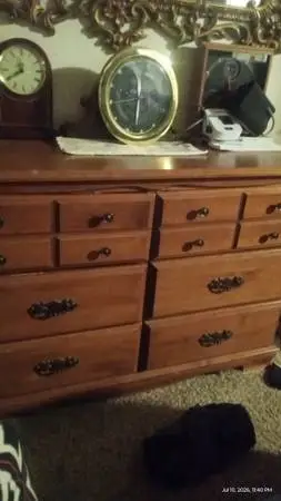 Antique Small Dresser With 6 Drawers