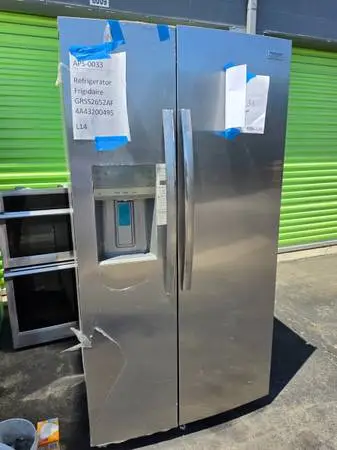 New ! Frigidaire gallery stainless steel side by side refrigerator