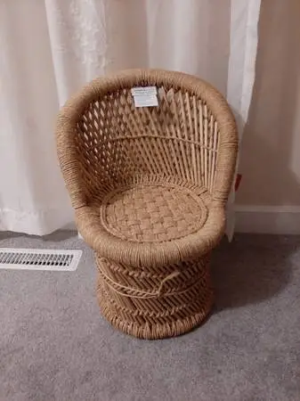 Creative Coop Bamboo rope chair New