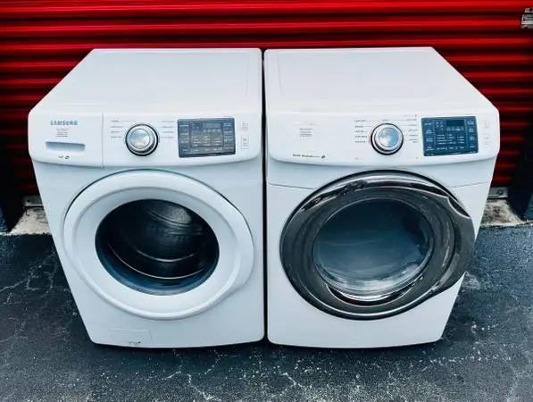 ✨🧺 Samsung Front-Load Washer & Dryer Set – Stackable – Steam Dryer –