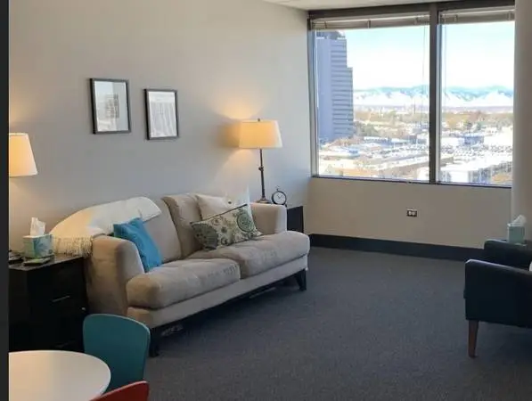 Macy’s suede apartment sized couch