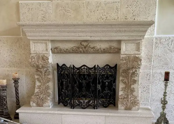 Iron Fireplace Shield