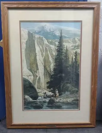 Along the West Fork Framed Picture 31x24