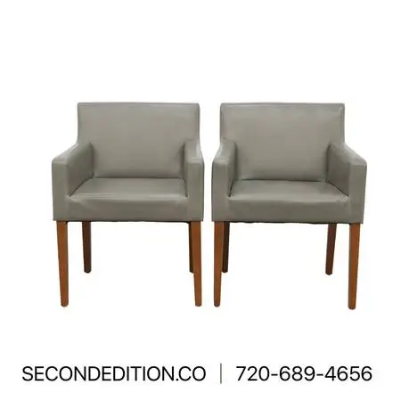 New Pacific Direct Griffin Leather Dining Chairs (Was 445)