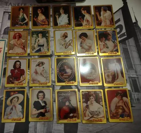 Coca Cola Metal Art Collection Cards