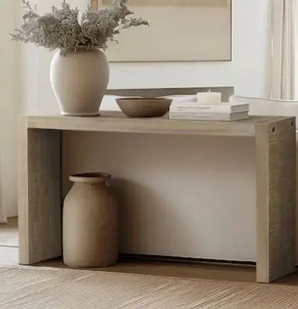 54 WASHED OAK CONSOLE TABLE - ALLNEW